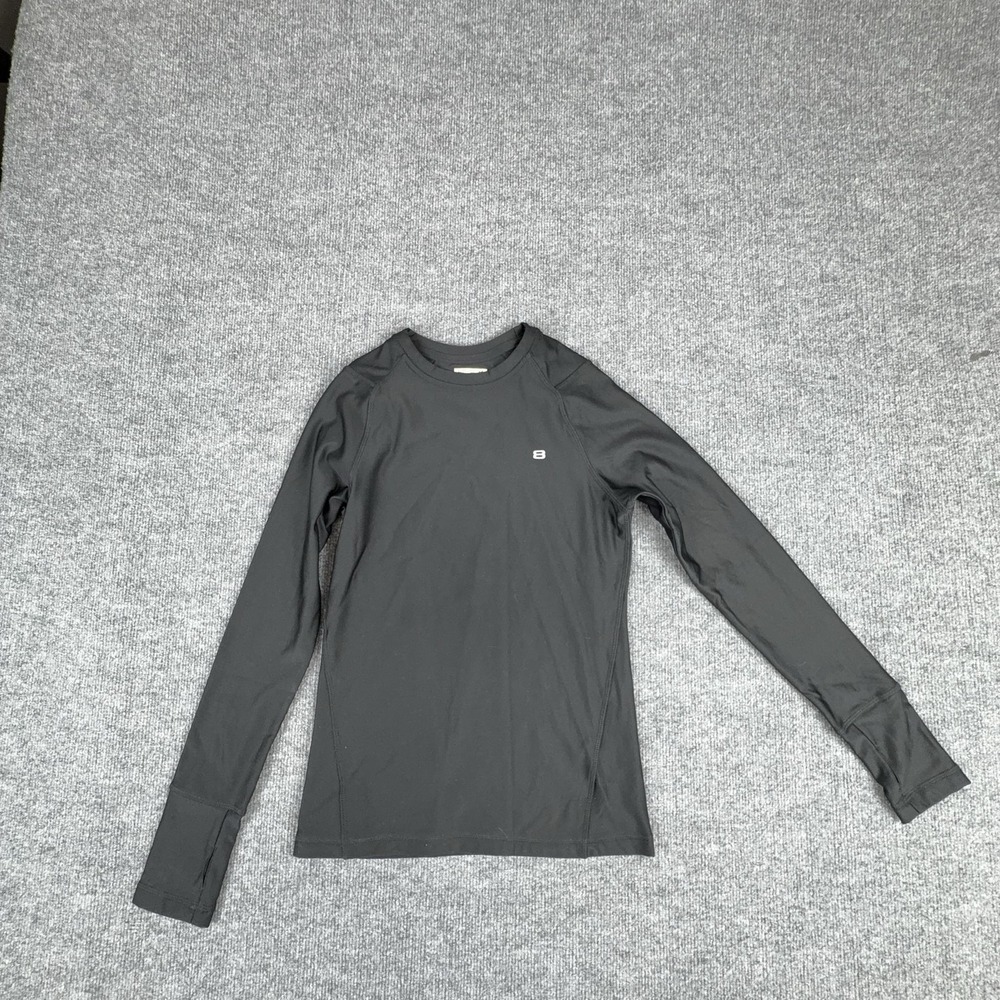 Layer 8 Shirt Mens XS Black Qwick-Dry Long Sleeve Athletic Base Layer Top